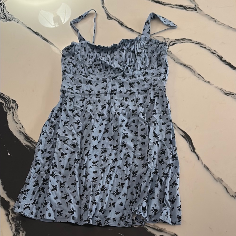 Floral Blue Women's Top